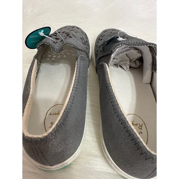 Jack Rogers NWT Violet Sneakers Women's 6.5 Metallic Laser Cut Shoes Comfort - Picture 7 of 10